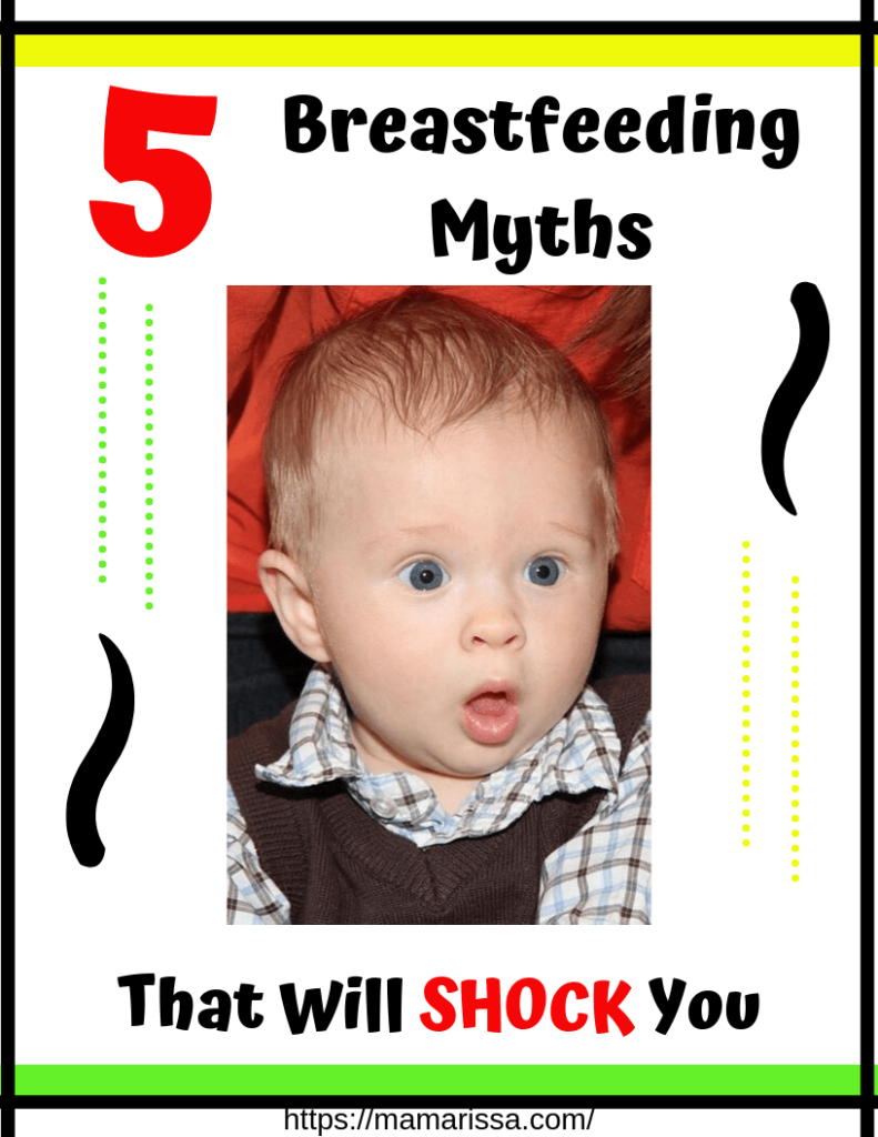 Baby with shocked expression over these 5 breastfeeding myths