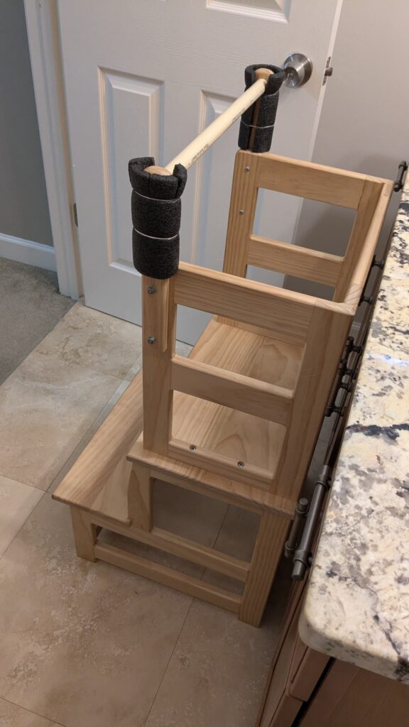 Step Stool with Guard Rail