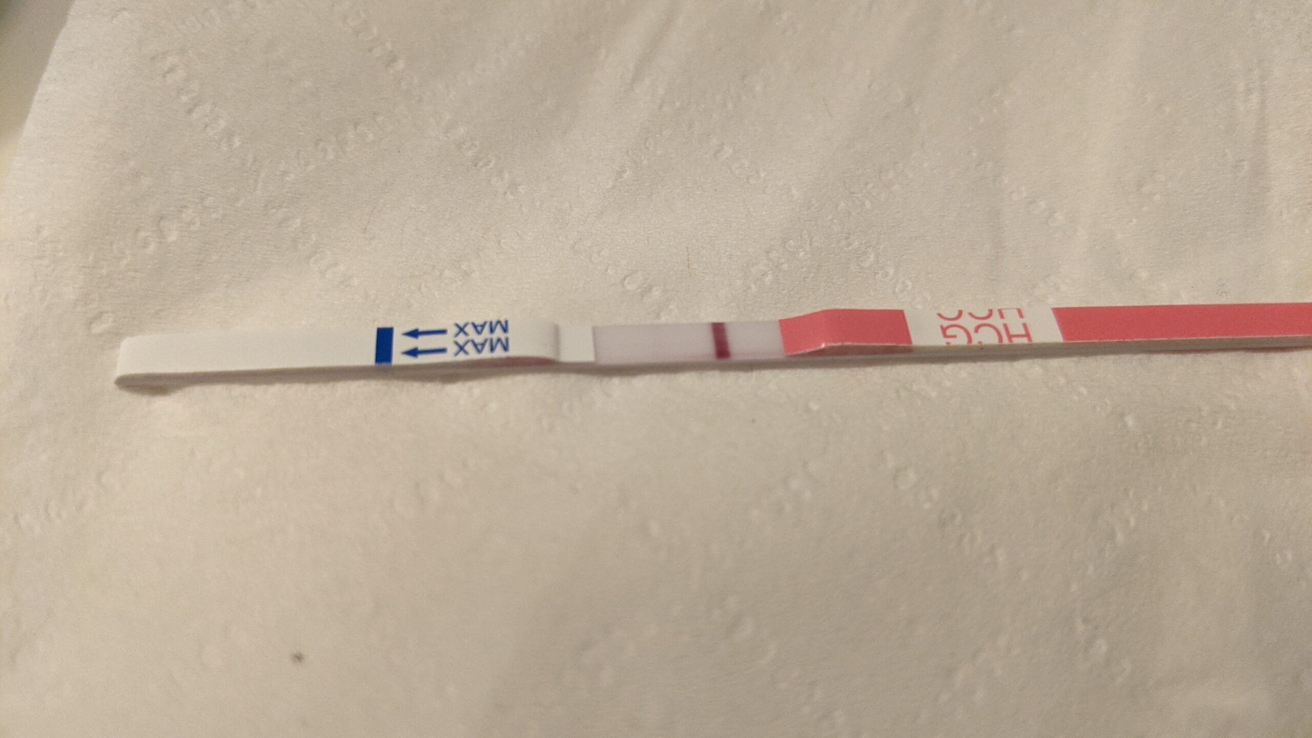 Very faint positive pregnancy test