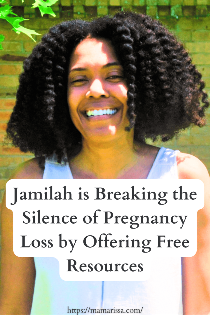 Jamilah is Breaking the Silence of Pregnancy Loss by Offering Free Resources