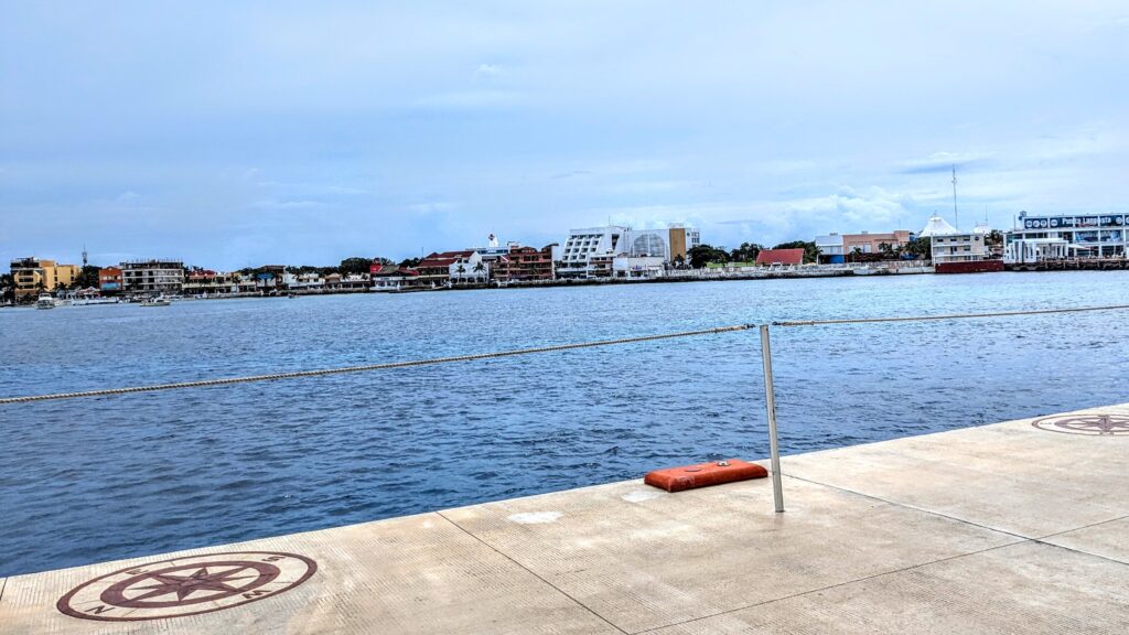 Boardwalk when exiting the ship