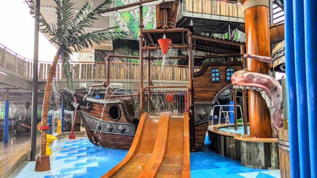 Pirates Cove kids water play are on MSC Seashore cruise ship