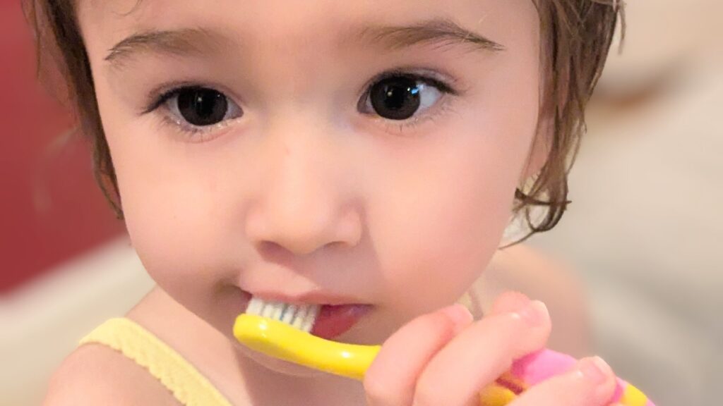 Image of Toddler Brushing Teeth